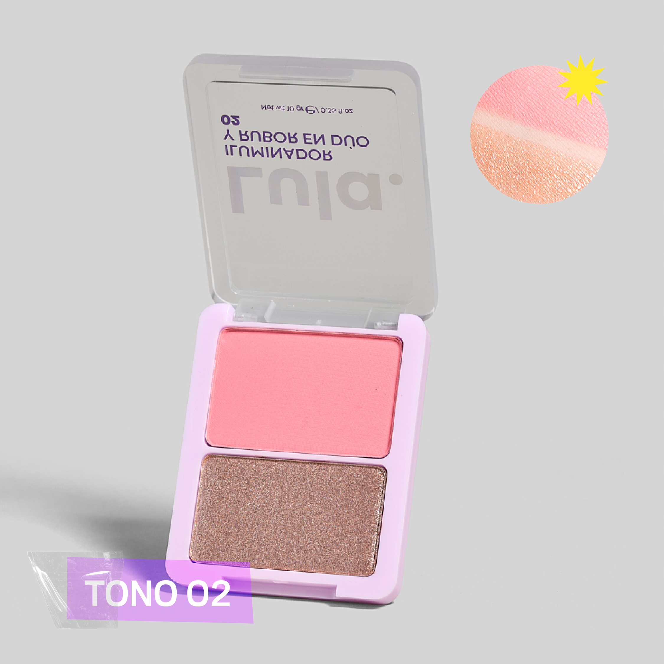 Iluminador y Rubor duo de Lula