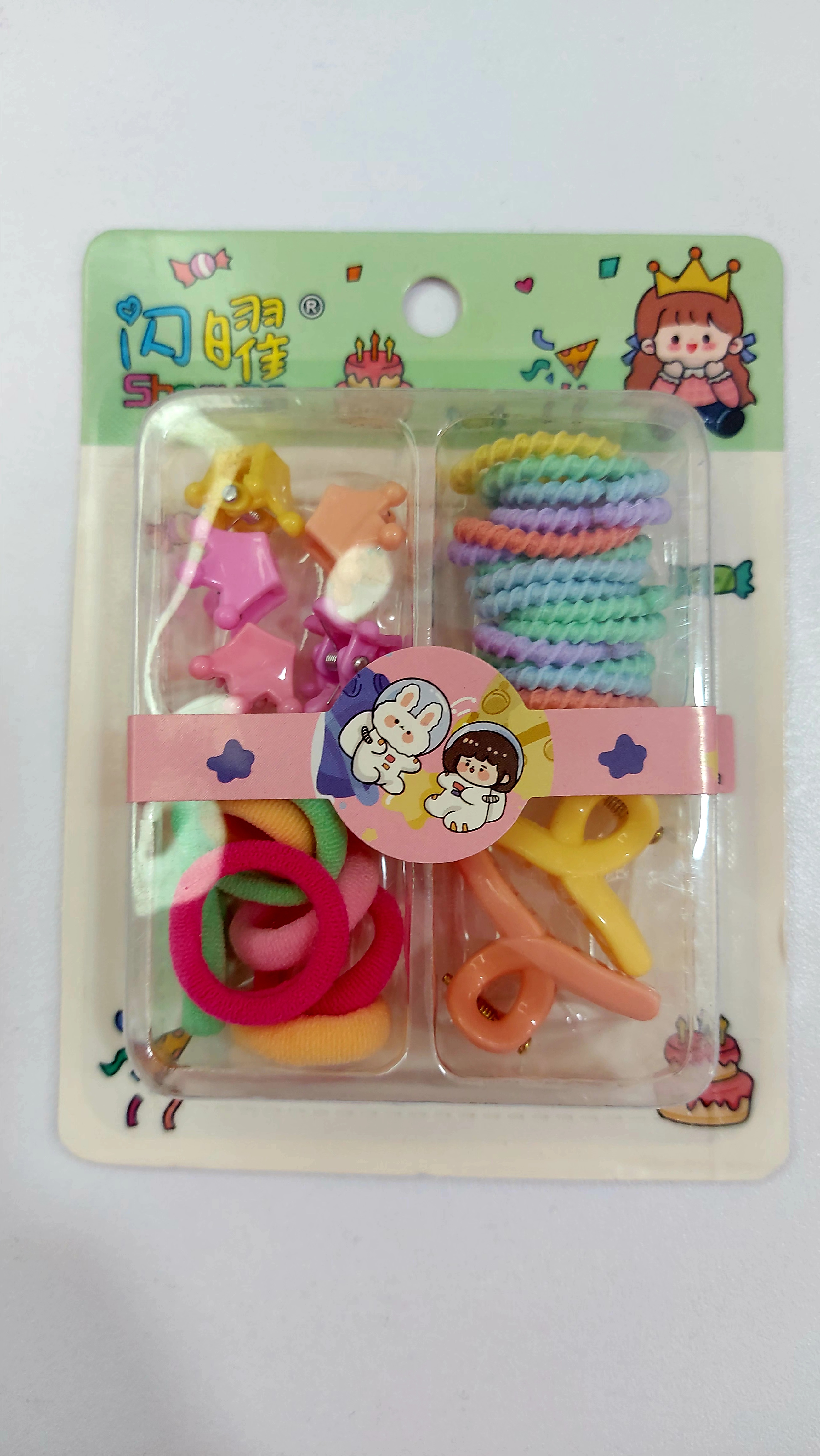 set ganchitos y moñas